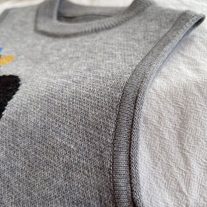 3 pc set boy cat sweater shirt pant set