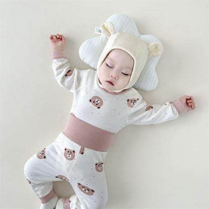 cute teddy soft cotton night suits