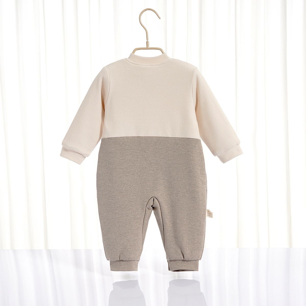 Warm dog print romper