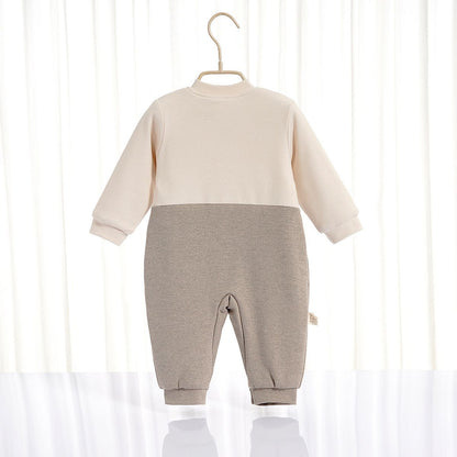 Warm dog print romper