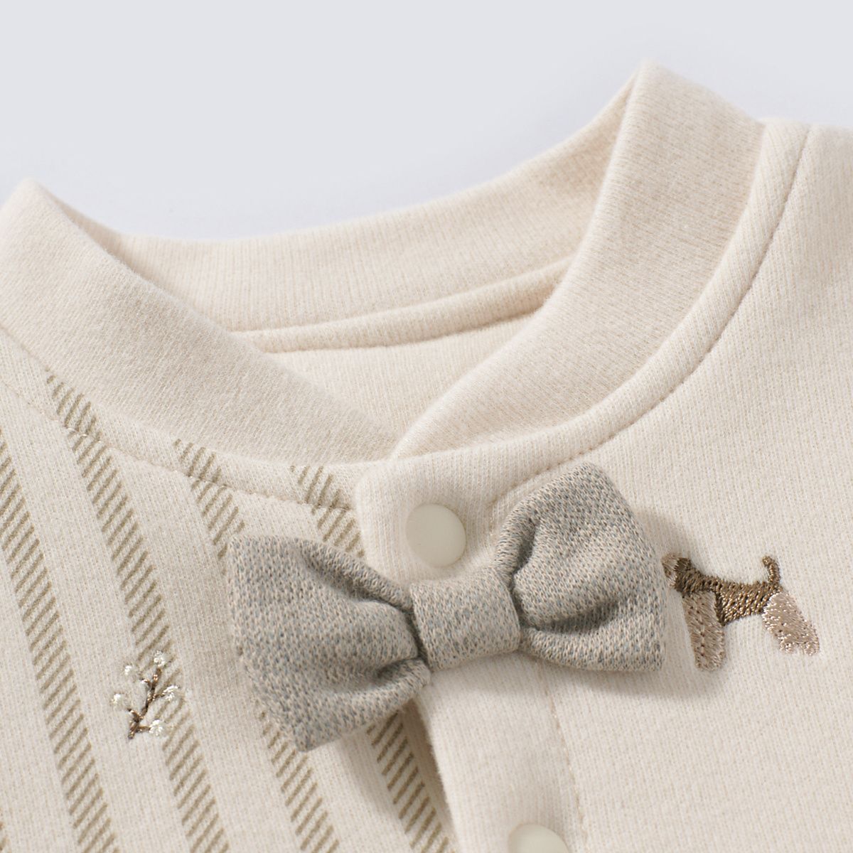 Warm dog print romper