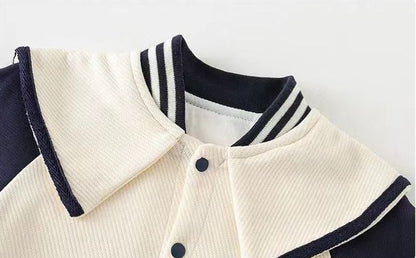 Blue stripe dog print