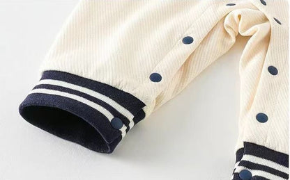 Blue stripe dog print