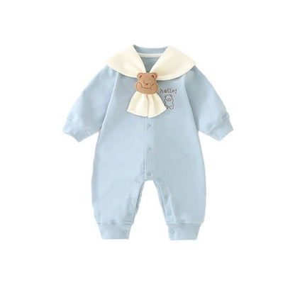 Blue cozy cub with detachable collar