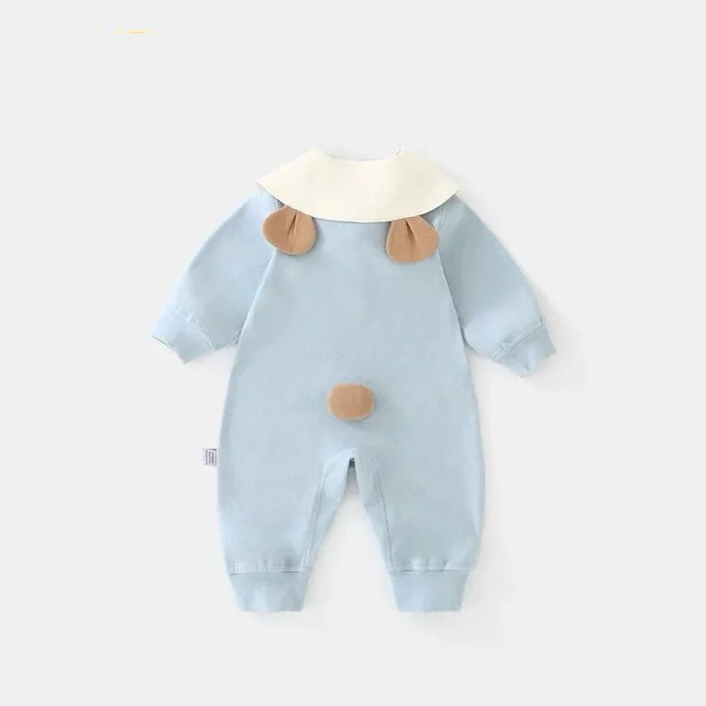 Blue cozy cub with detachable collar