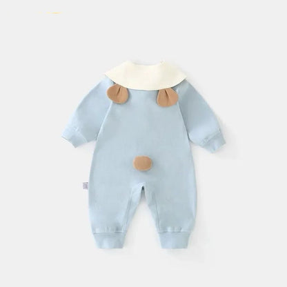 Blue cozy cub with detachable collar