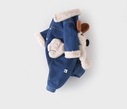 Super Cozy Romper with Detachable Dog