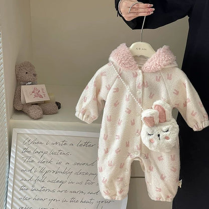 Warm kitty romper without purse