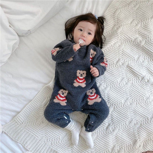 Warm teddy romper