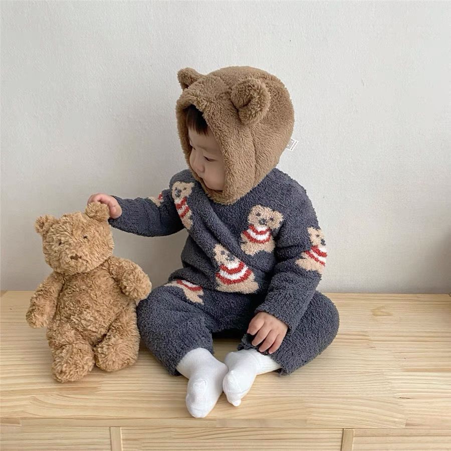 Warm teddy romper