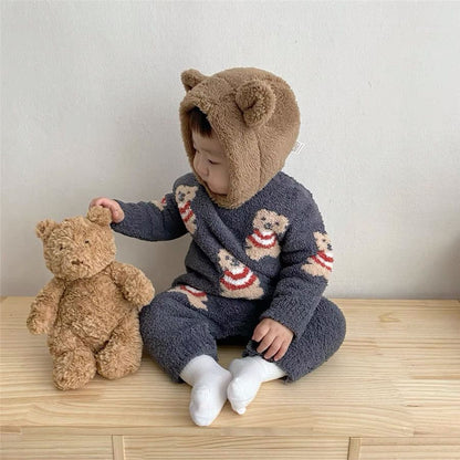 Warm teddy romper