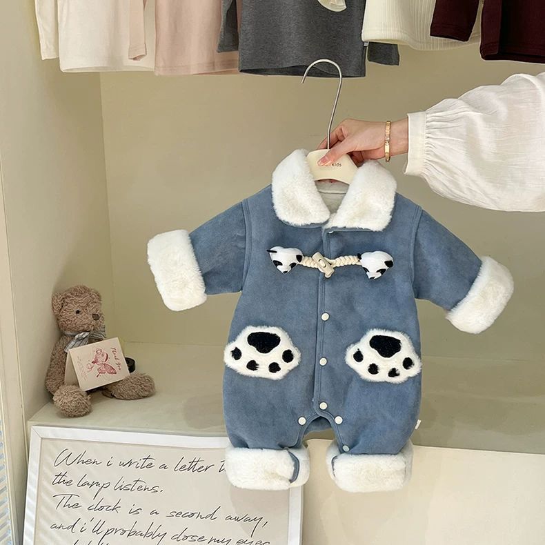 Super warm paw romper