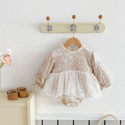 Hot shot velvet dress for bab
