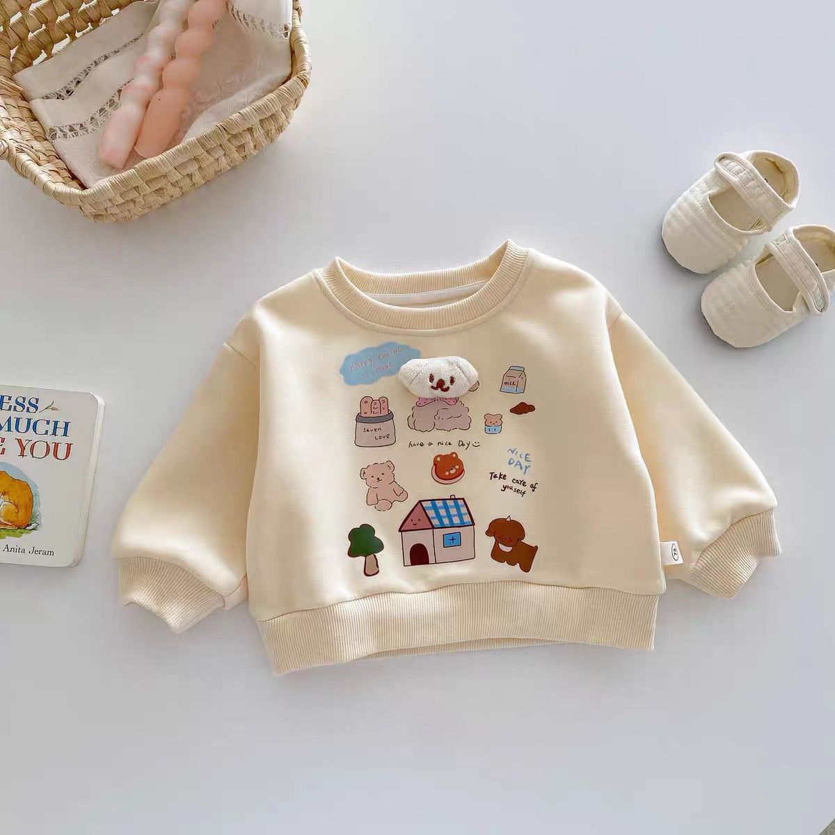 house bunny 2 pc set with bunny ear in pajami