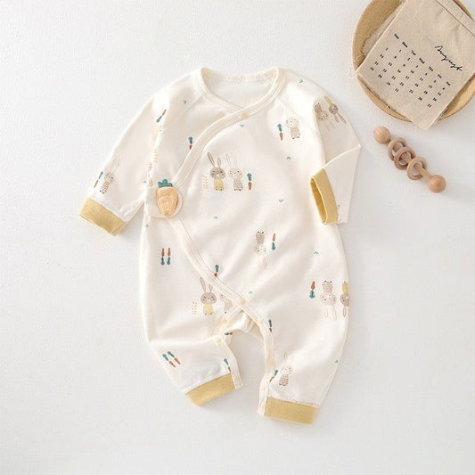 Yellow Carrot Bunny Romper