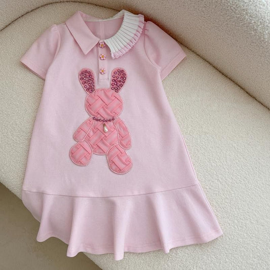 Pinky Teddy T shirt Dress