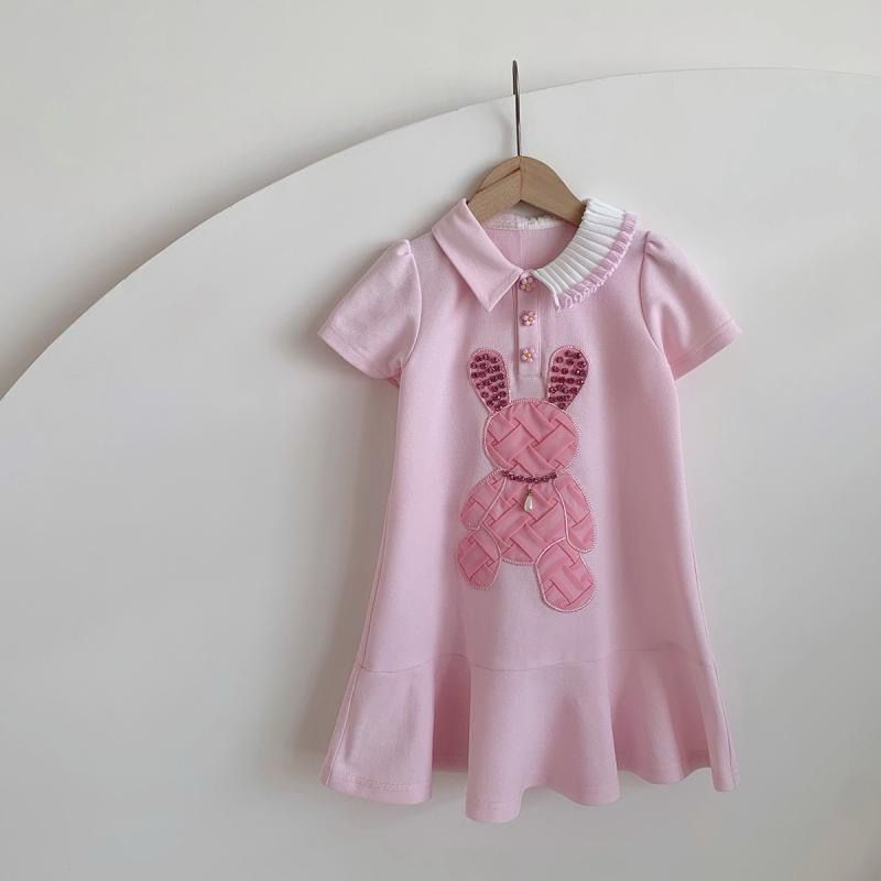 Pinky Teddy T shirt Dress