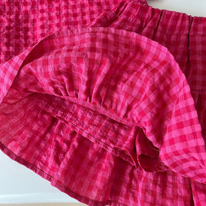 Cotton skirt top set