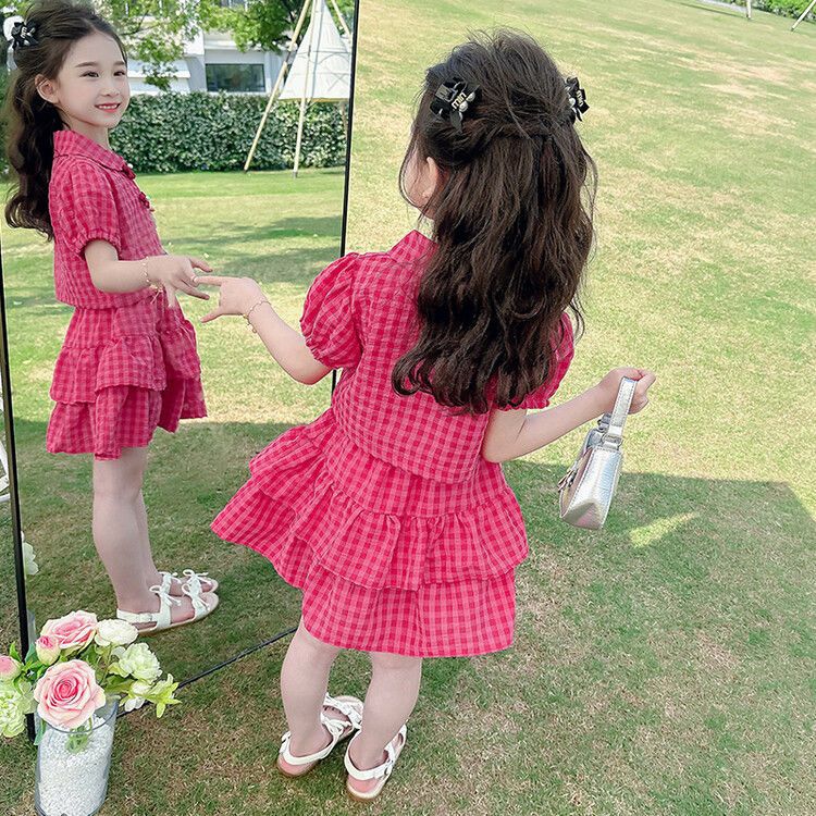 Cotton skirt top set