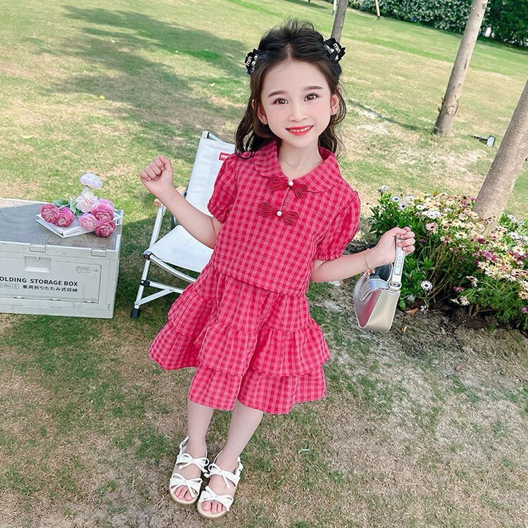 Cotton skirt top set