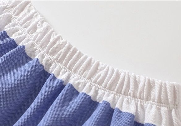 T shirt and skirt (with stripe design)