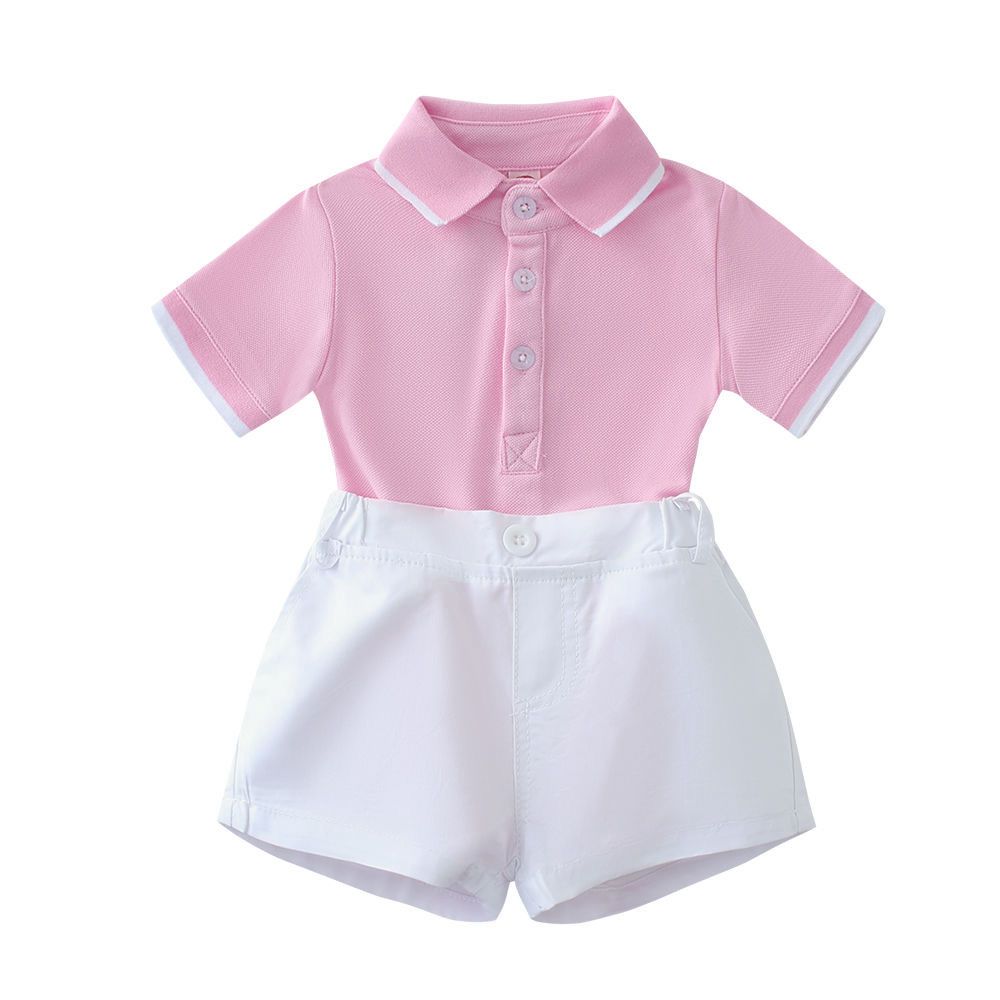 Sporty Look pink and white 5 pc set