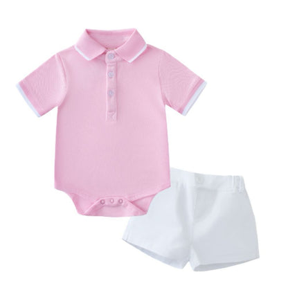 Sporty Look pink and white 5 pc set