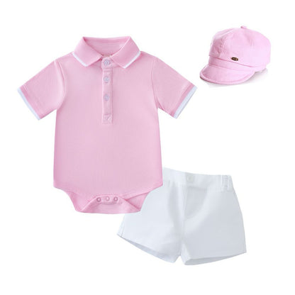 Sporty Look pink and white 5 pc set