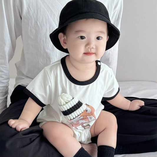 Smart M with attached hat romper