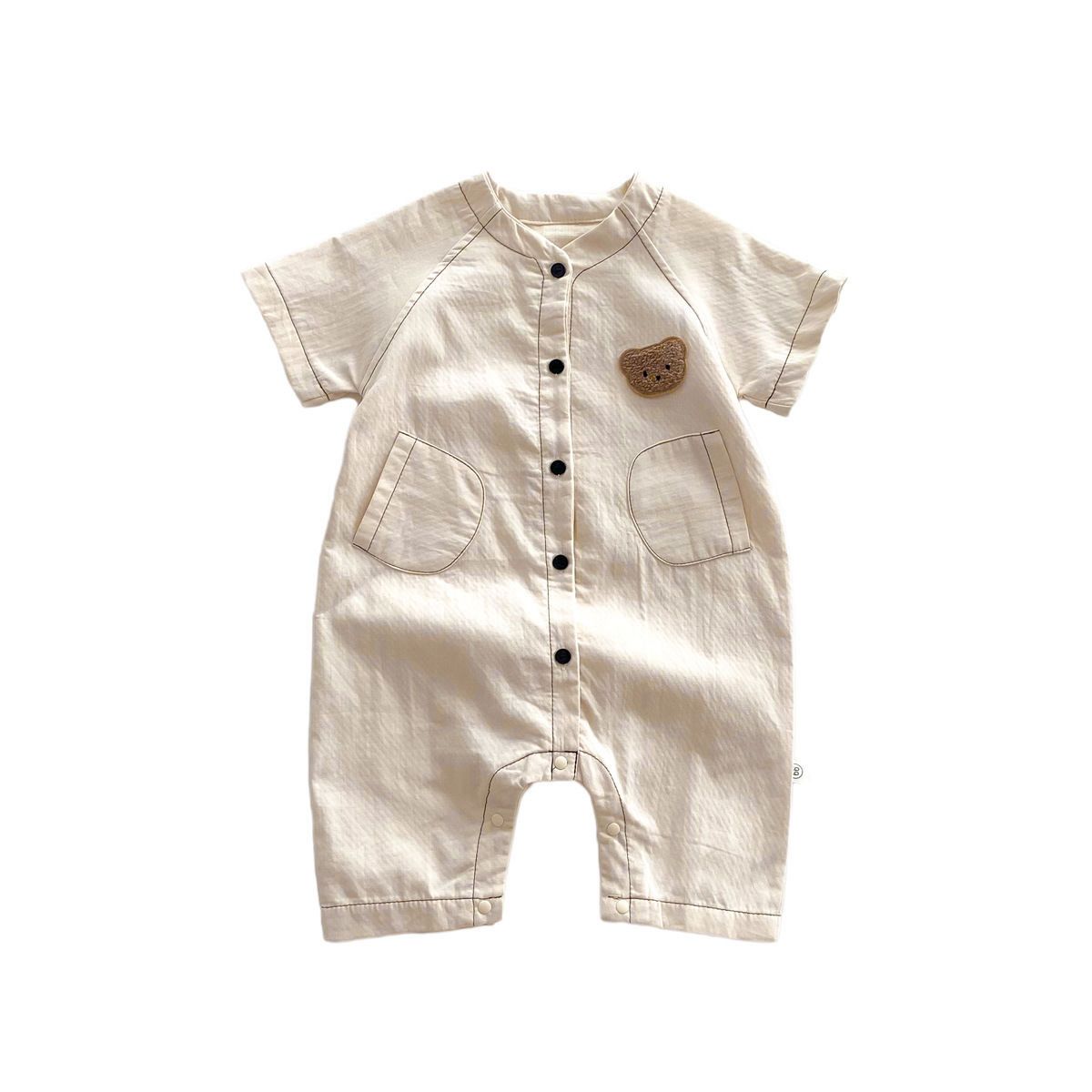 Teddy Elegant Romper (Beige)