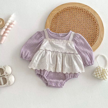 Lavender Pastel Baby Outfit