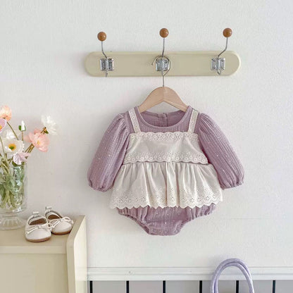 Lavender Pastel Baby Outfit