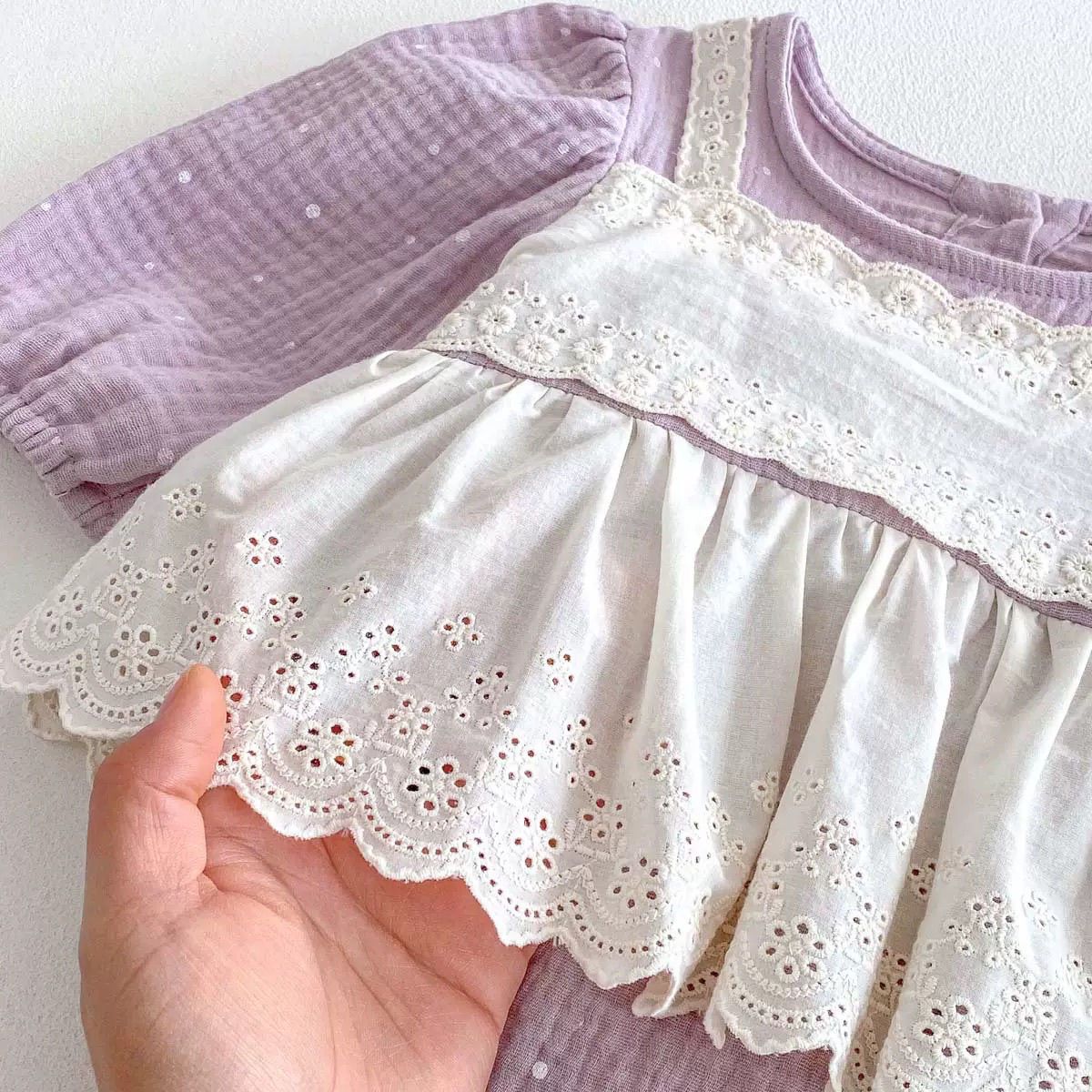 Lavender Pastel Baby Outfit