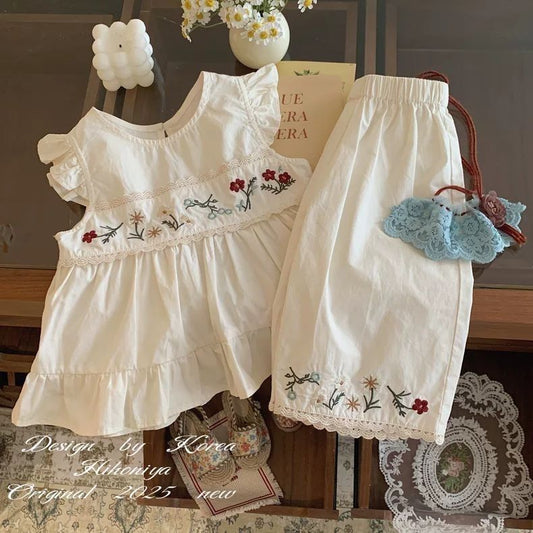 Floral Embroidered Coord Set