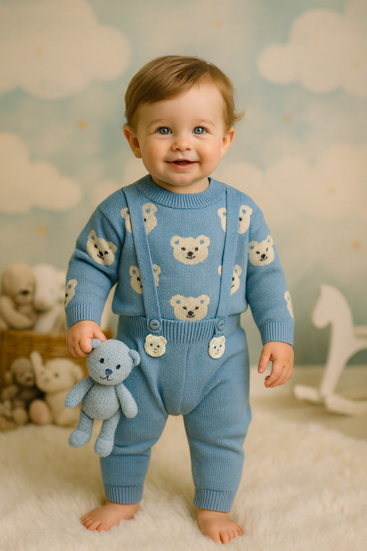 TEDDY HUG KINT SET(BLUE)