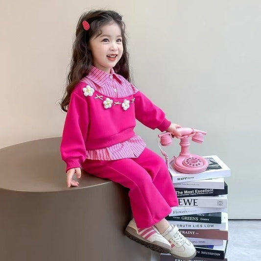 Pink pastel flower set (2pc set)