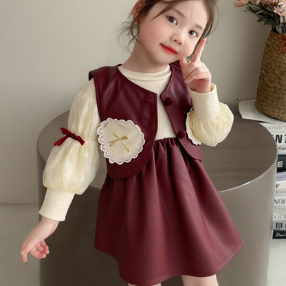 Maroon Charm dress