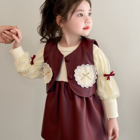 Maroon Charm dress
