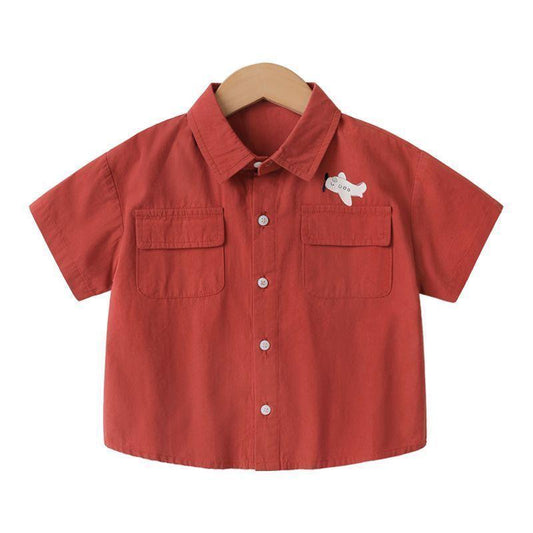 Splashy Red Graphic Top