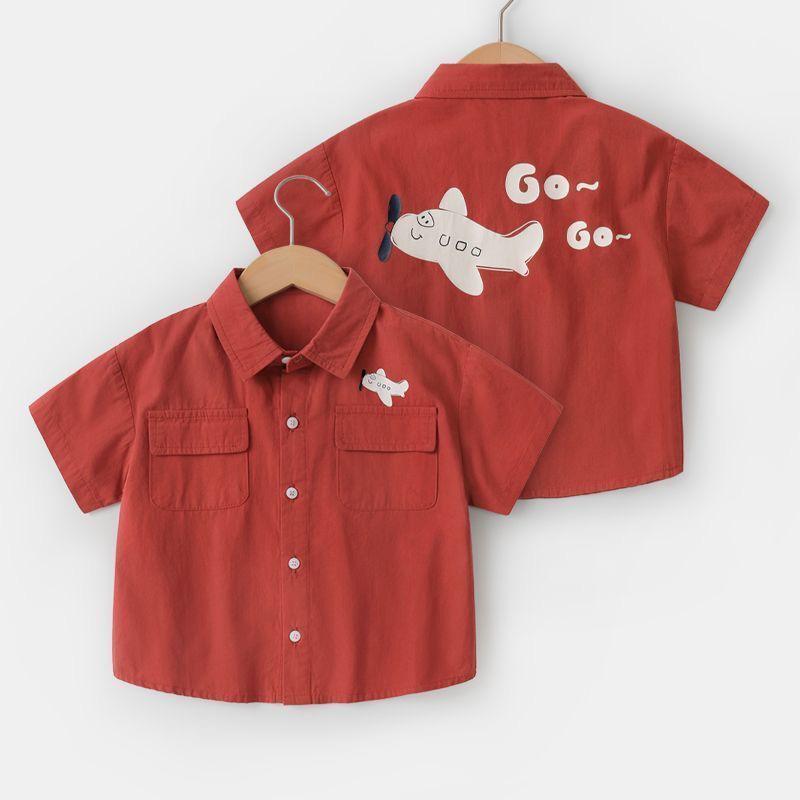 Splashy Red Graphic Top