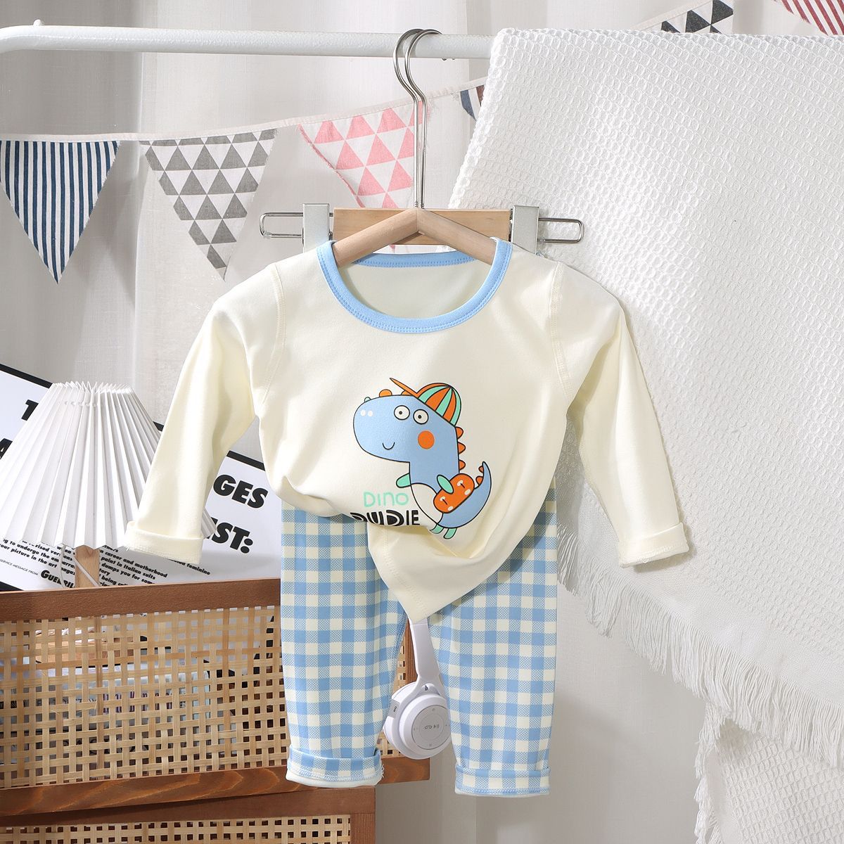 Blue Dino Buddy Dress