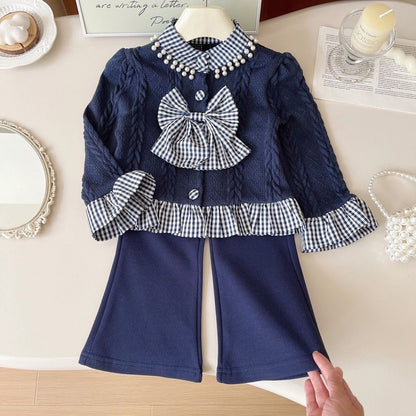 Navy Bow Delight