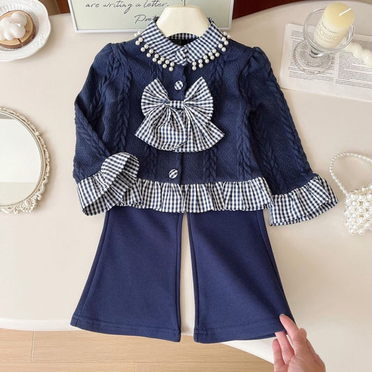 Navy Bow Delight