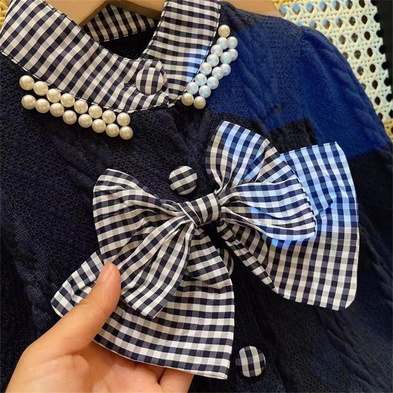 Navy Bow Delight