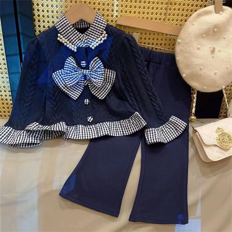Navy Bow Delight