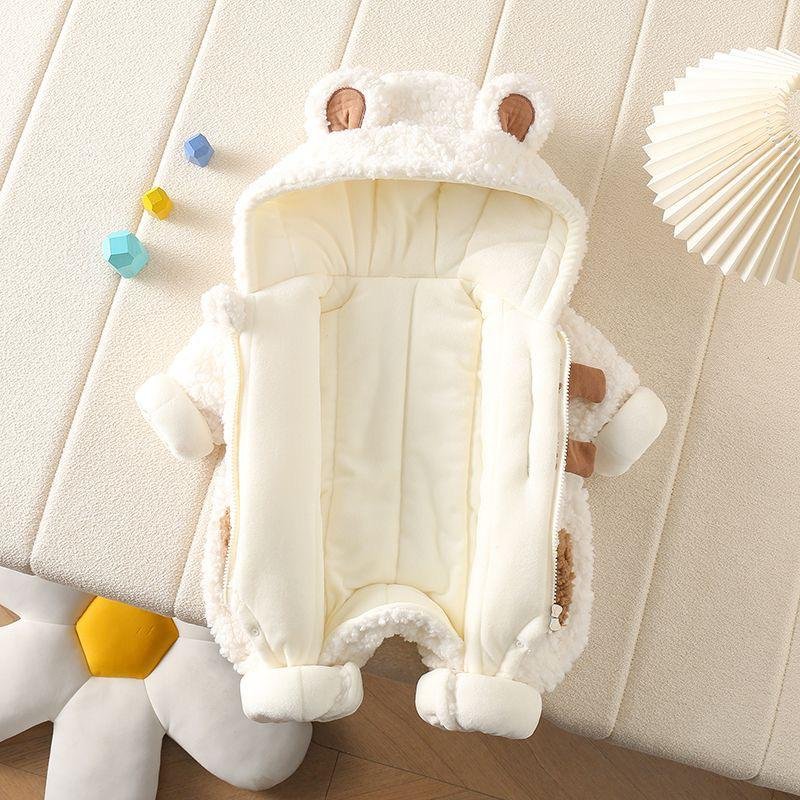 Teddy Hug Winter Fleece Romper - Image 4