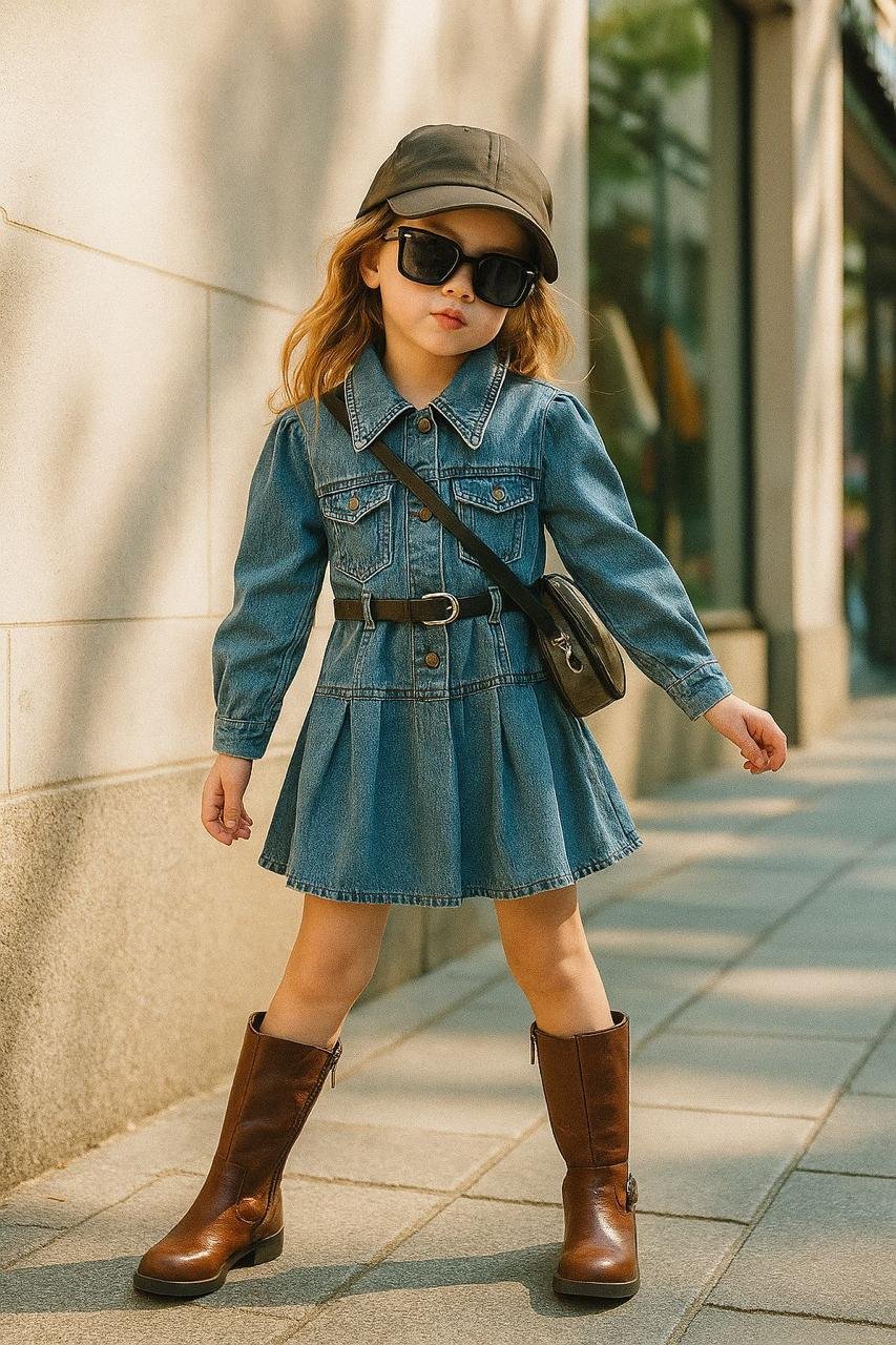 Little Urban Denim Diva Dress