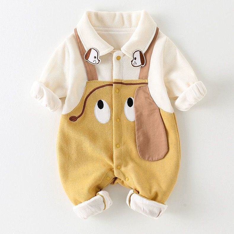 Puppy Playtime Dungaree Romper - Image 3