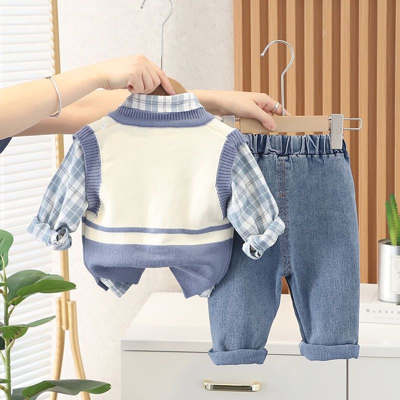 Little Classic Charm Knit Vest Set - Image 5