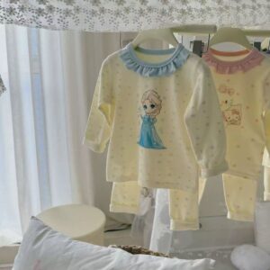 Snow Princess Ruffle Sleep Set
